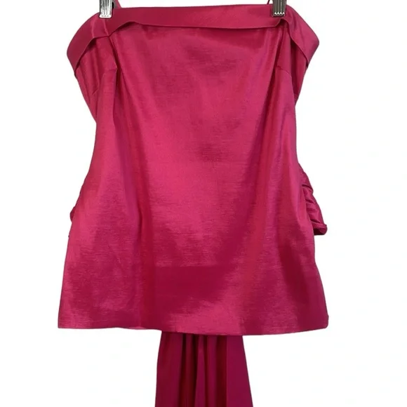 LIKELY Merino Fuchsia Pink Sleeveless Bow Top XS - Picture 2 of 6